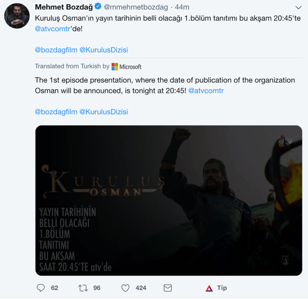 Kurulus Osman release date